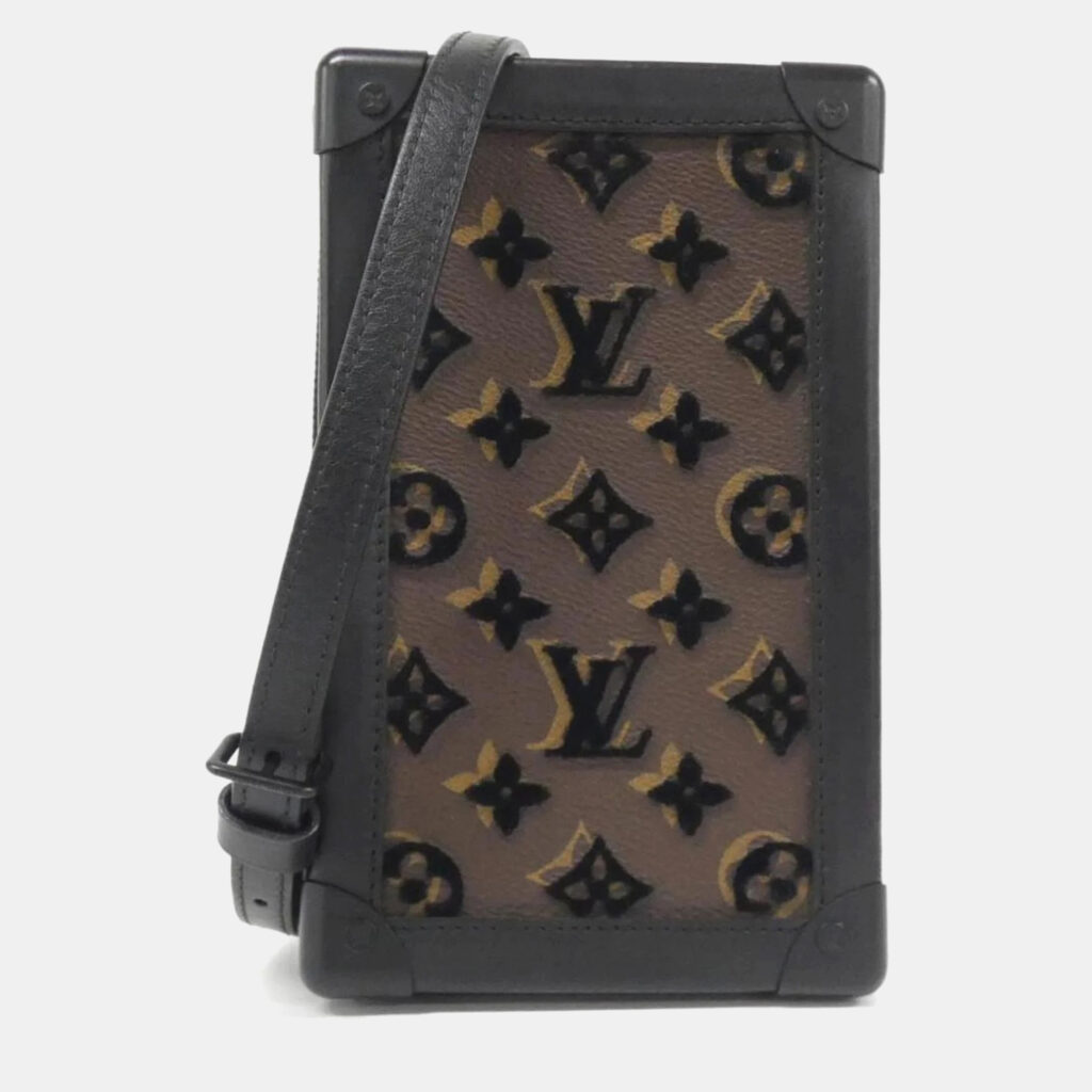 Louis Vuitton Tuffetage Vertical Soft Trunk Black Monogram Canvas Shoulder Bag Louis Vuitton Tuffetage Vertical Soft Trunk Black Monogram Canvas Shoulder Bag