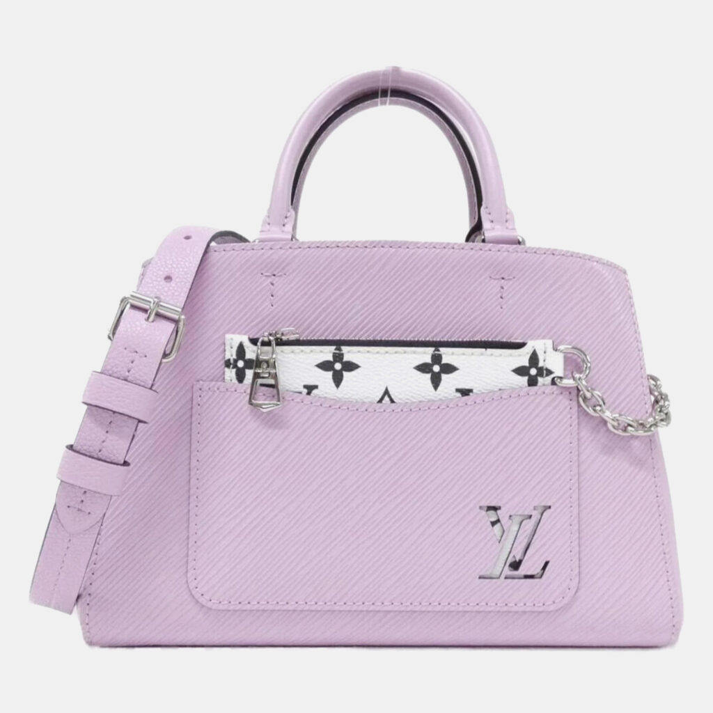 Louis Vuitton Marelle Tote BB Rose Epi Leather Shoulder Bag Louis Vuitton Marelle Tote BB Rose Epi Leather Shoulder Bag