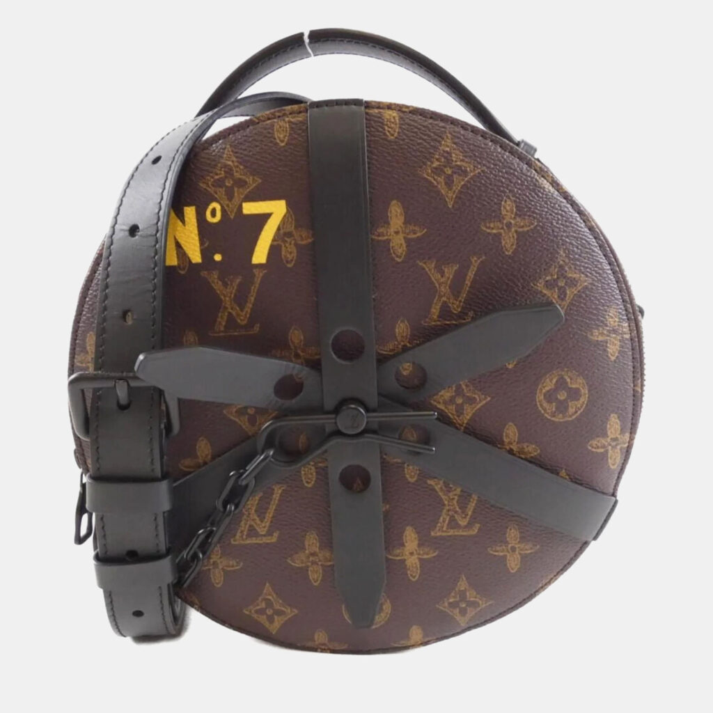 Louis Vuitton Wheel Box Brown Canvas Shoulder Bag