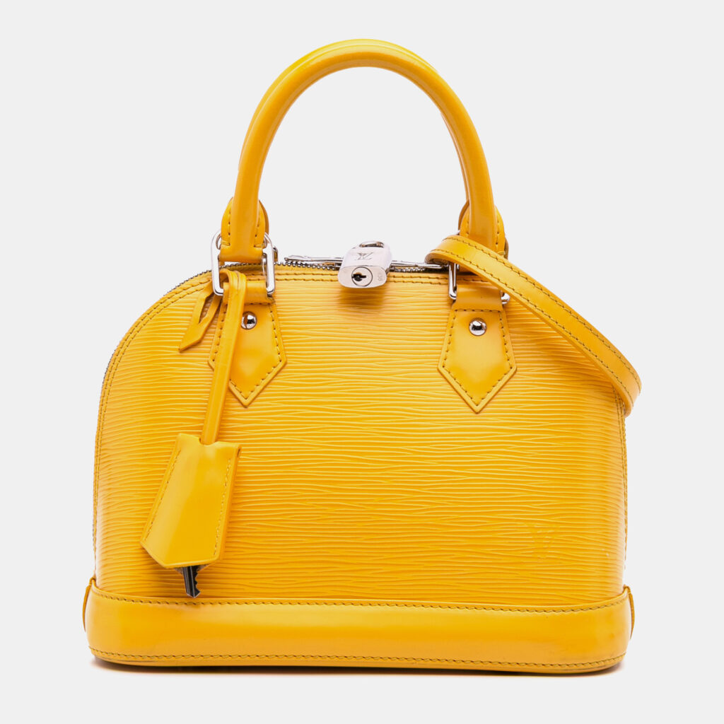 Louis Vuitton Yellow Epi Alma BB Bag Louis Vuitton Yellow Epi Alma BB Bag