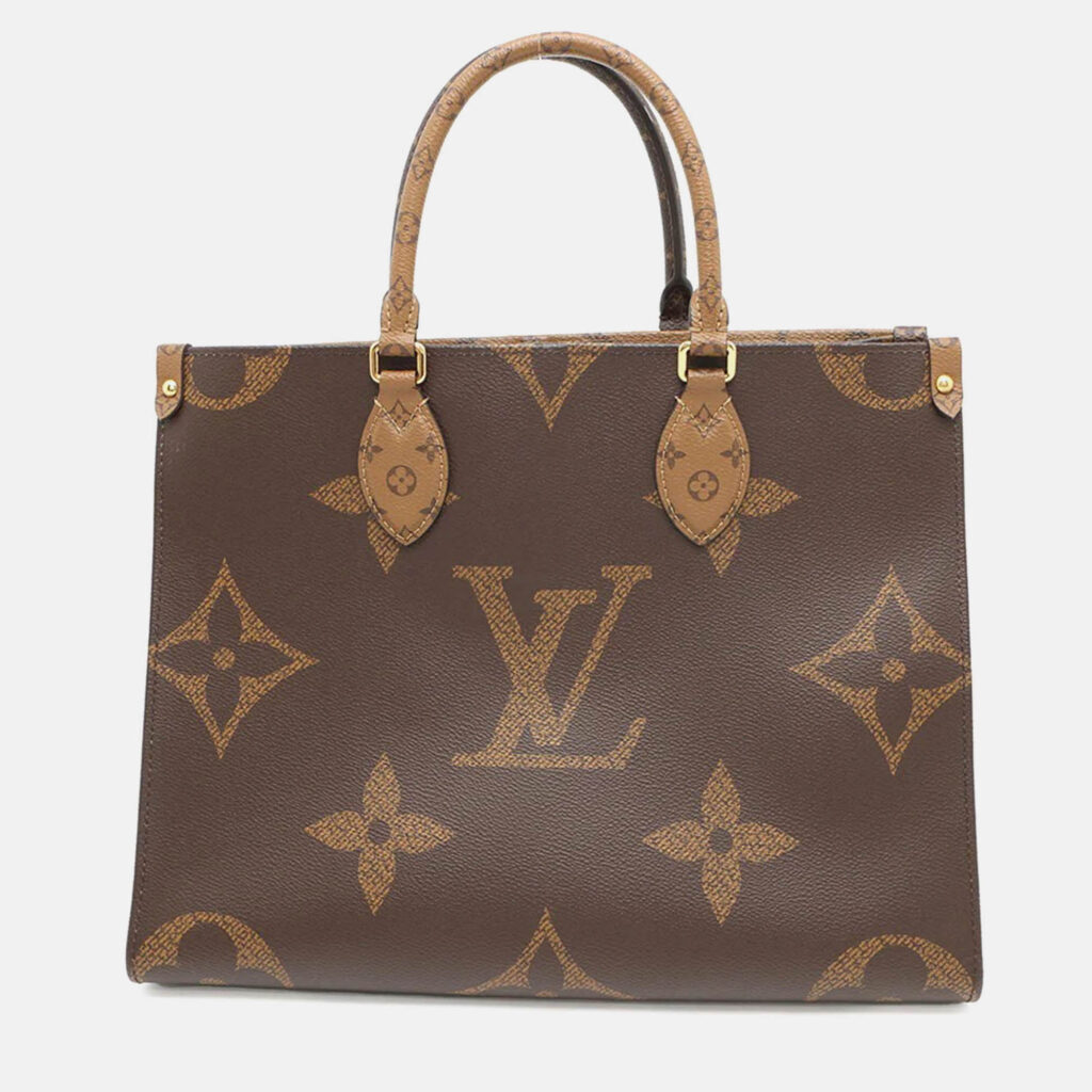 Louis Vuitton Onthego Red Monogram Monogram Reverse Canvas Monogram Giant Size MM