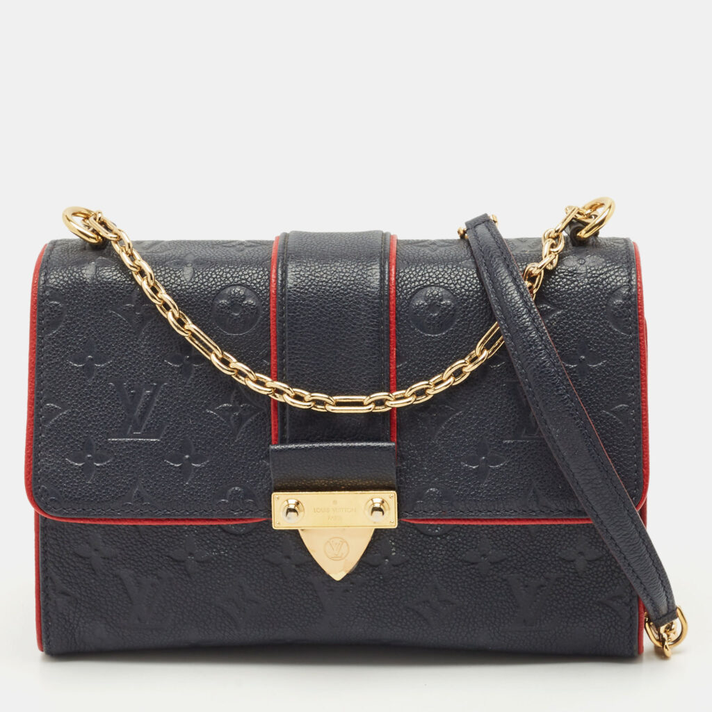 Louis Vuitton Marine Rouge Monogram Empreinte Leather Saint Sulpice PM Bag Louis Vuitton Marine Rouge Monogram Empreinte Leather Saint Sulpice PM Bag