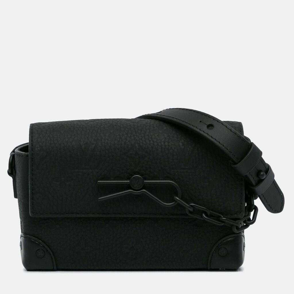 Louis Vuitton Steamer Wearable Wallet Black Monogram Leather Crossbody Bag Louis Vuitton Steamer Wearable Wallet Black Monogram Leather Crossbody Bag
