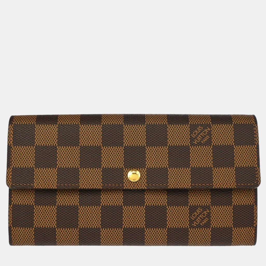 Louis Vuitton Damier Portefeuille Sarah Wallet Louis Vuitton Damier Portefeuille Sarah Wallet