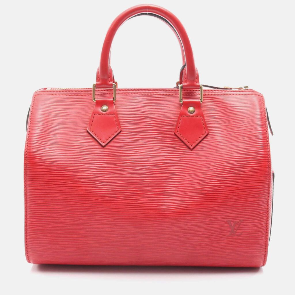 Louis Vuitton Speedy 25 Handbag Epi Leather Castilian Red Louis Vuitton Speedy 25 Handbag Epi Leather Castilian Red