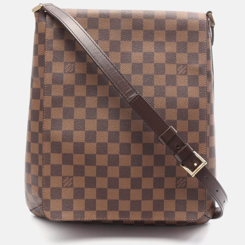 Louis Vuitton Musette Shoulder Bag Damier Canvas Brown Ebene Louis Vuitton Musette Shoulder Bag Damier Canvas Brown Ebene
