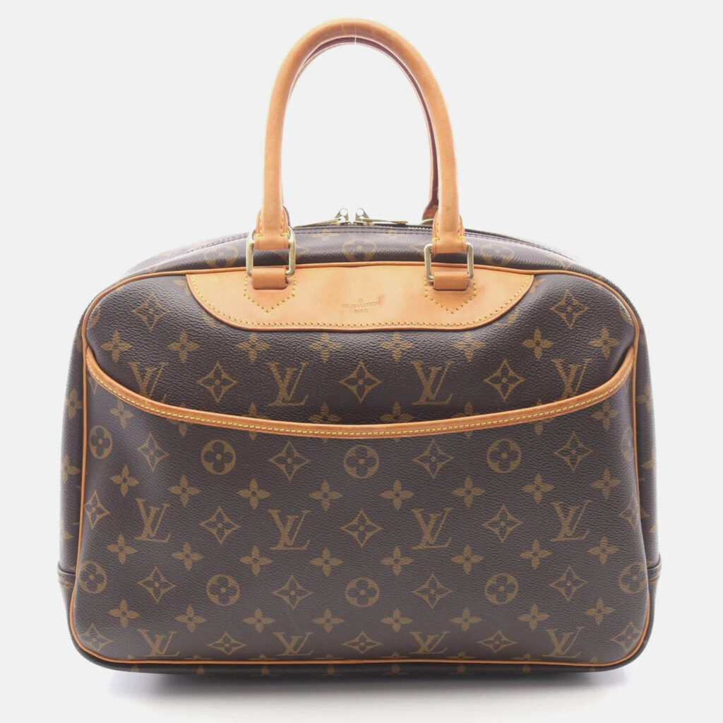 Louis Vuitton Deauville Bowling Vanity Handbag Monogram Canvas Louis Vuitton Deauville Bowling Vanity Handbag Monogram Canvas