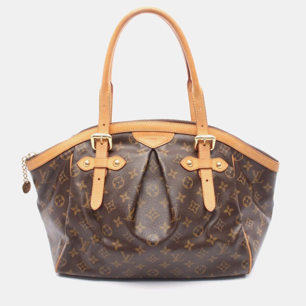Louis Vuitton Tivoli Gm Handbag Monogram Canvas Leather Brown