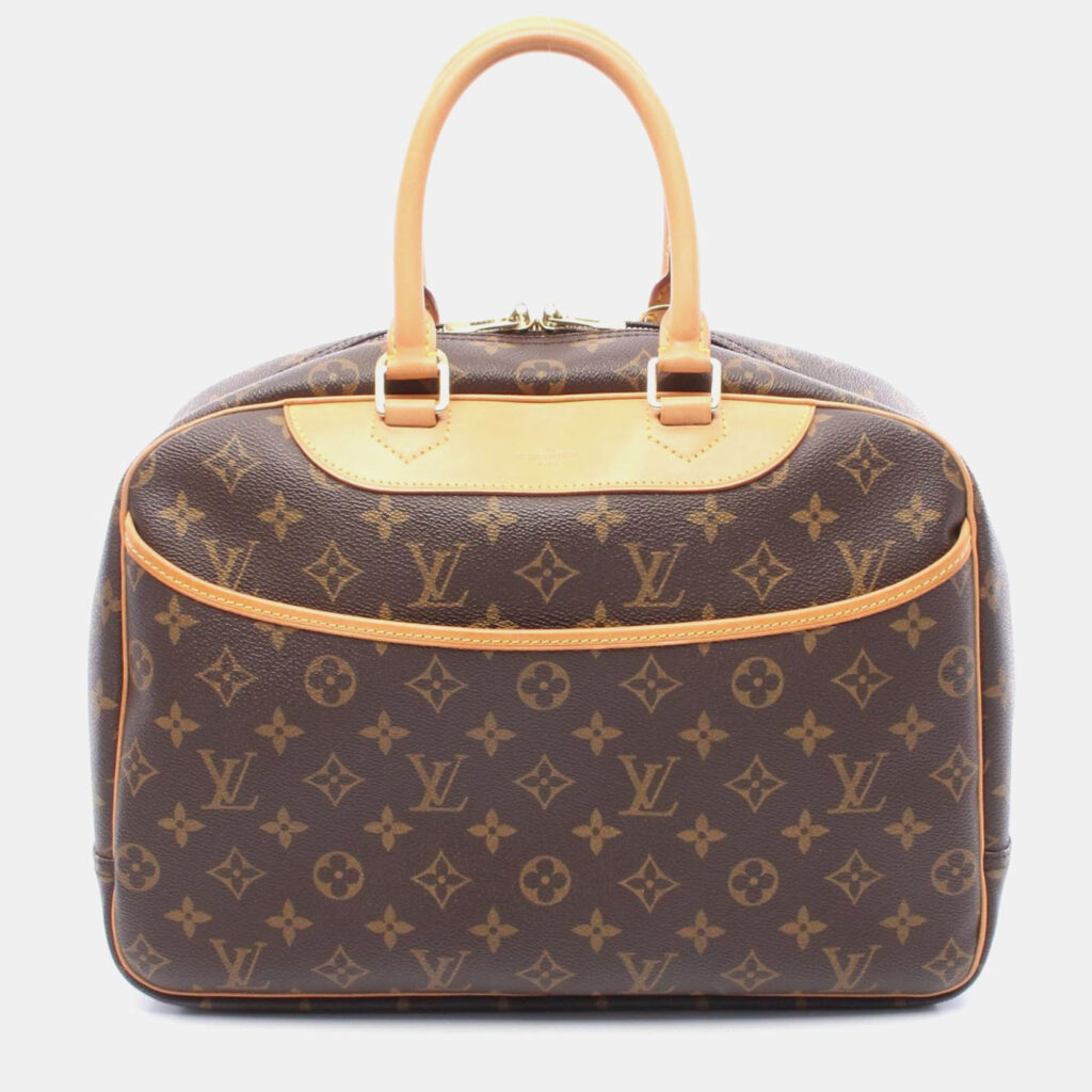 Louis Vuitton Deauville Bowling Vanity Handbag Monogram Canvas Louis Vuitton Deauville Bowling Vanity Handbag Monogram Canvas