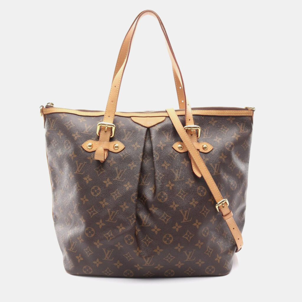 Louis Vuitton Palermo Gm Shoulder Tote Bag Monogram Canvas Brown