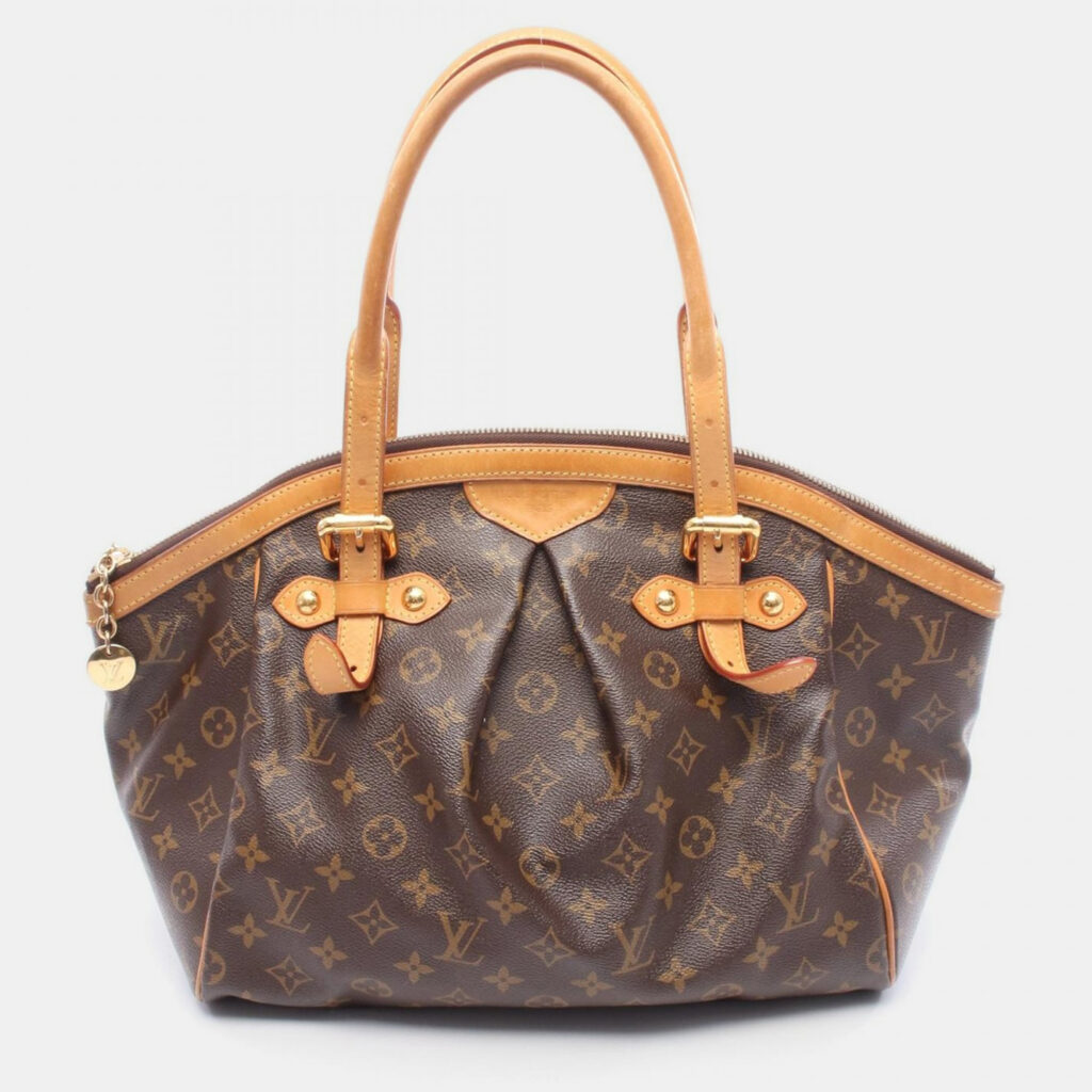 Louis Vuitton Tivoli Gm Handbag Monogram Canvas Leather Brown Louis Vuitton Tivoli Gm Handbag Monogram Canvas Leather Brown