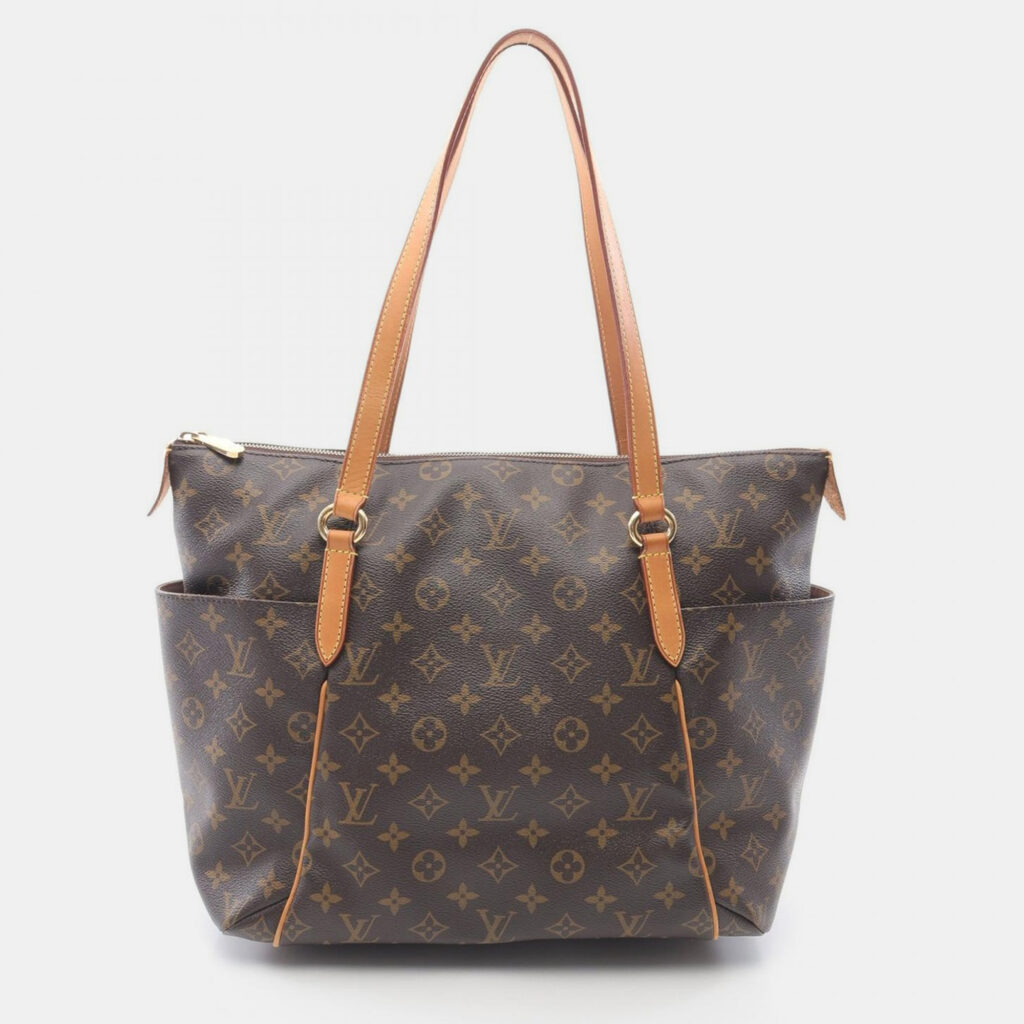 Louis Vuitton Totally Mm Shoulder Tote Bag Monogram Canvas Brown