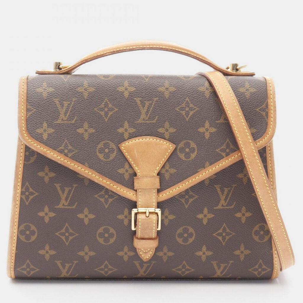 Louis Vuitton Bel Air Shoulder Handbag Monogram Canvas Brown