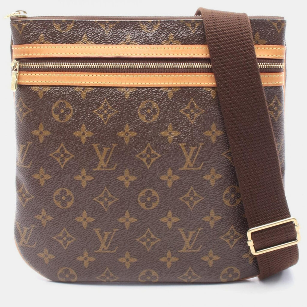 Louis Vuitton Pochette Bosphorele Shoulder Bag Monogram Canvas Brown Louis Vuitton Pochette Bosphorele Shoulder Bag Monogram Canvas Brown