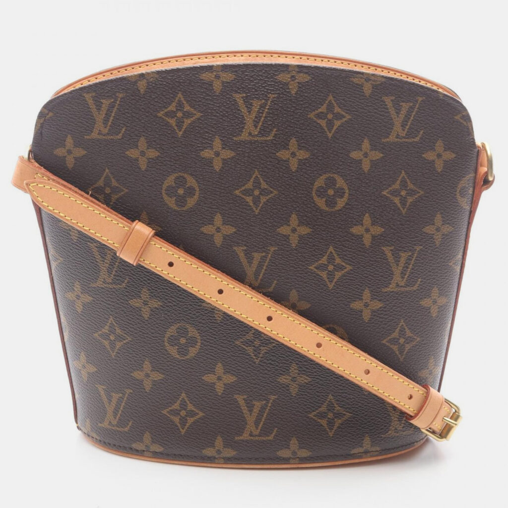 Louis Vuitton Drouot Shoulder Bag Monogram Canvas Brown
