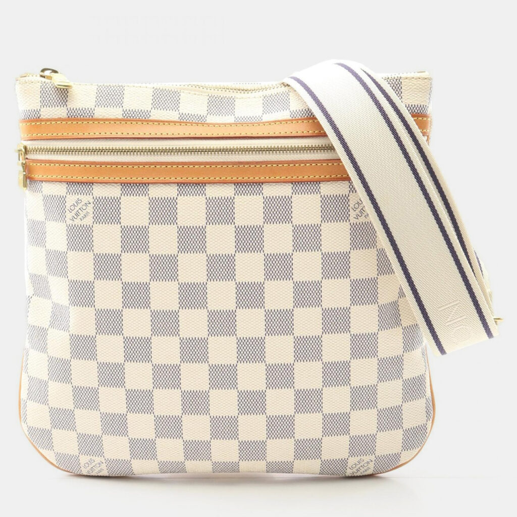 Louis Vuitton Pochette Bosphore Shoulder Bag Damier Azur Canvas