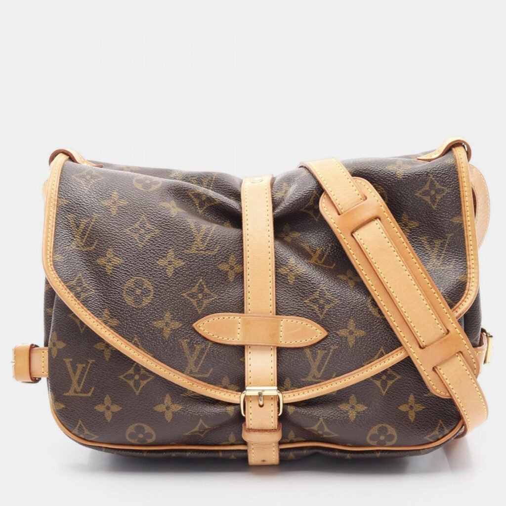 Louis Vuitton Saumur 30 Crossbody Shoulder Bag Monogram Canvas Louis Vuitton Saumur 30 Crossbody Shoulder Bag Monogram Canvas