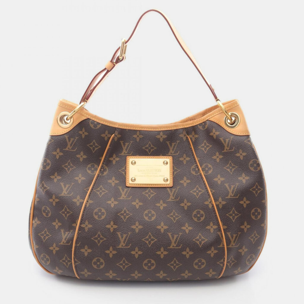 Louis Vuitton Galliera PM Brown Monogram Canvas Leather Shoulder Bag Louis Vuitton Galliera PM Brown Monogram Canvas Leather Shoulder Bag