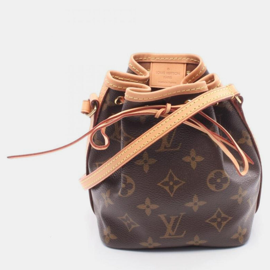 Louis Vuitton Nano Noe Brown Monogram Canvas Shoulder Bag