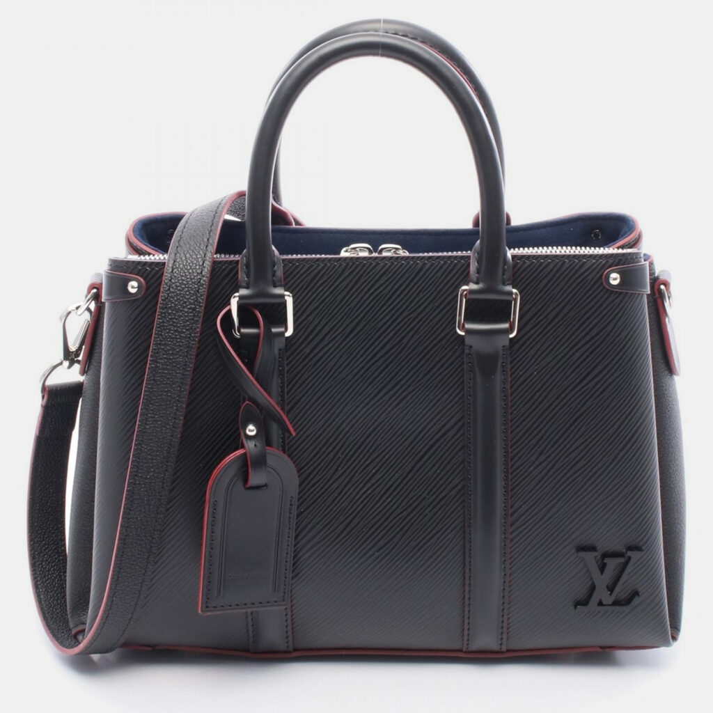 Louis Vuitton Soufflot BB Noir Epi Leather Handbag Louis Vuitton Soufflot BB Noir Epi Leather Handbag