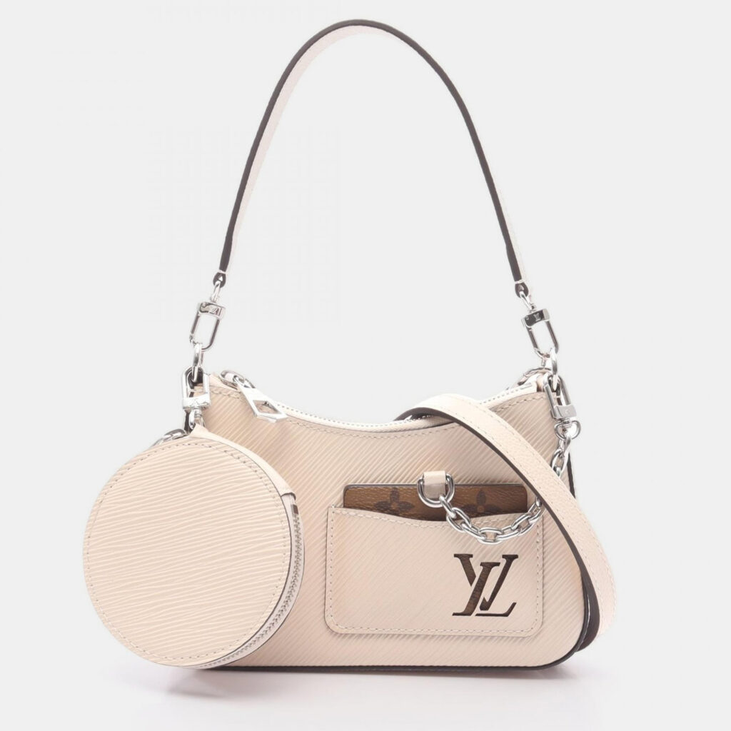Louis Vuitton Marellini Beige Epi Leather Shoulder Bag Louis Vuitton Marellini Beige Epi Leather Shoulder Bag