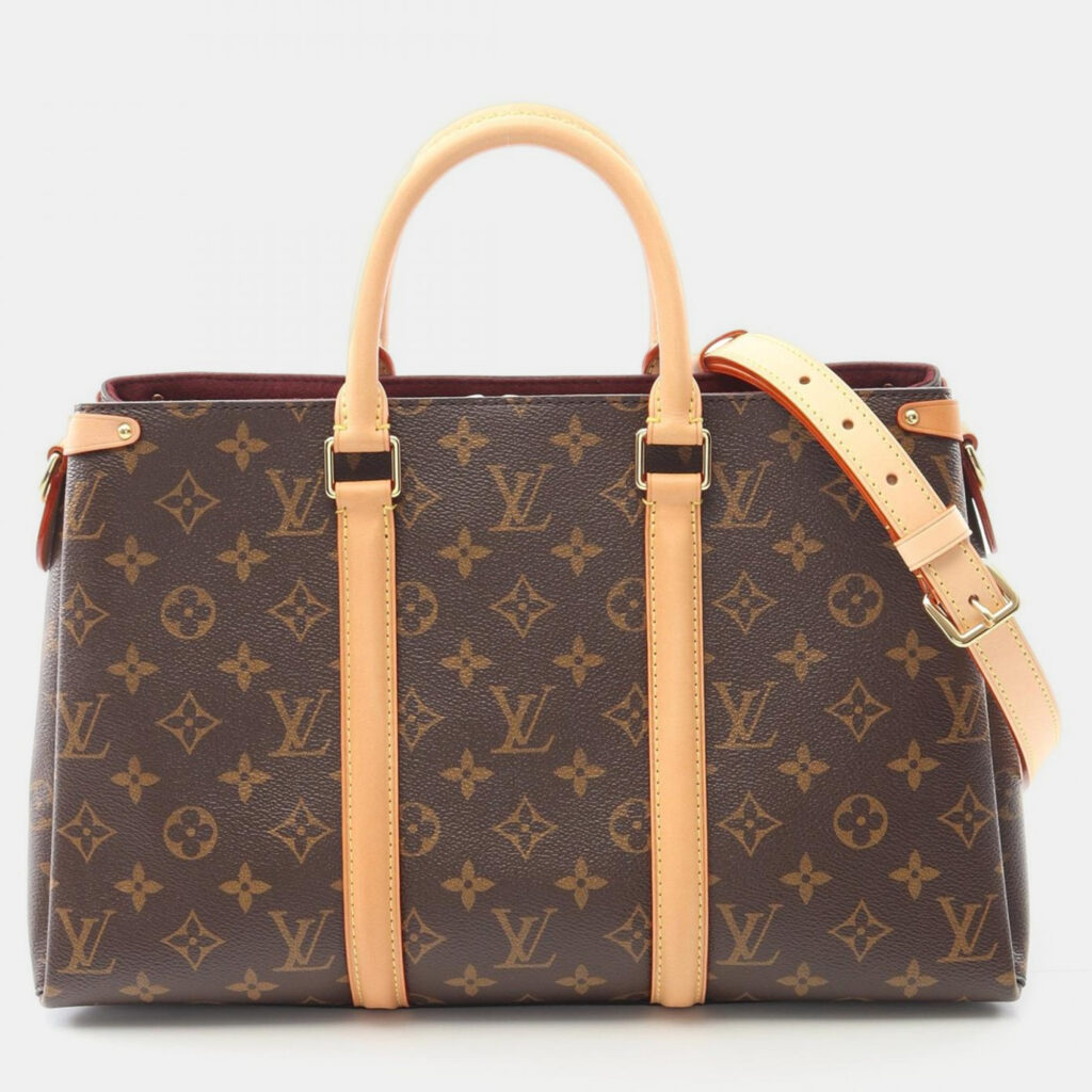 Louis Vuitton Soufflot MM Brown Monogram Canvas Shoulder Handbag Louis Vuitton Soufflot MM Brown Monogram Canvas Shoulder Handbag