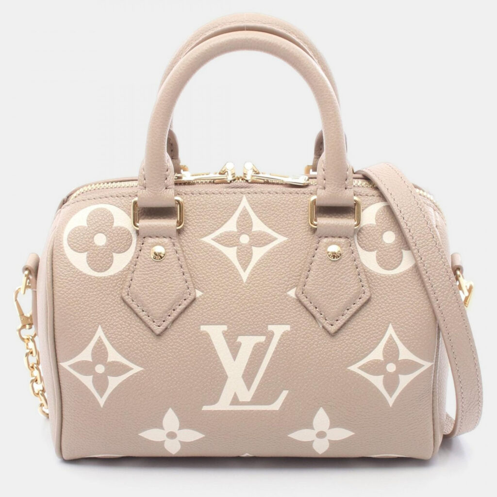 Louis Vuitton Speedy Bandoulière 20 Tourterelle Cream Leather Handbag Louis Vuitton Speedy Bandoulière 20 Tourterelle Cream Leather Handbag