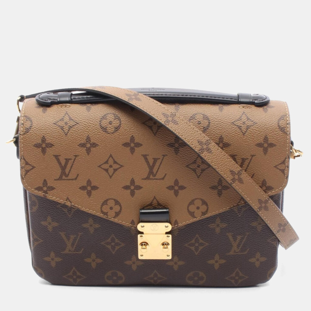 Louis Vuitton Pochette Metis MM Brown Monogram Reverse Shoulder Bag