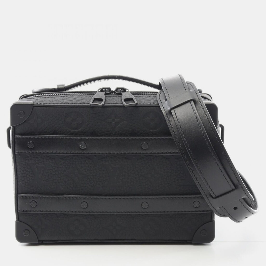 Louis Vuitton Steering Wheel Soft Trunk Black Monogram Taurillon Shoulder Bag Louis Vuitton Steering Wheel Soft Trunk Black Monogram Taurillon Shoulder Bag