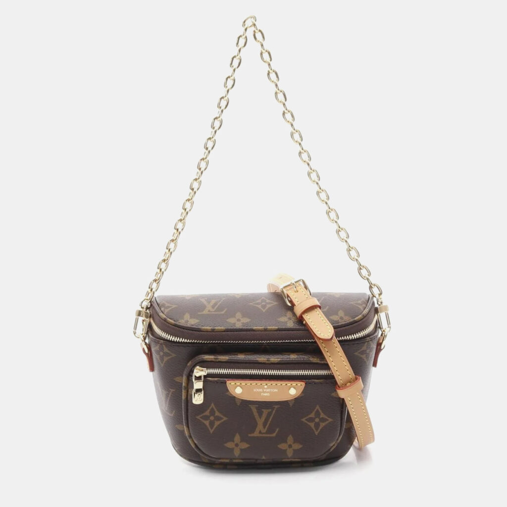 Louis Vuitton Bumbag Mini Brown Monogram Coated Canvas Shoulder Bag Louis Vuitton Bumbag Mini Brown Monogram Coated Canvas Shoulder Bag