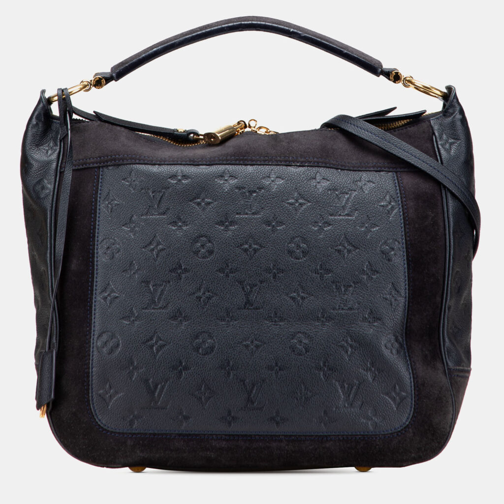 Louis Vuitton Navy Blue Monogram Empreinte Audacieuse MM Louis Vuitton Navy Blue Monogram Empreinte Audacieuse MM