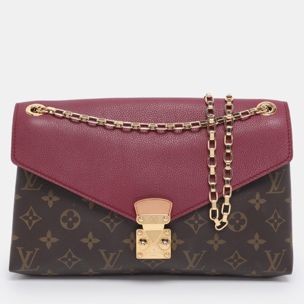 Louis Vuitton Aurore Monogram Canvas and Leather Pallas Chain Bag Louis Vuitton Aurore Monogram Canvas and Leather Pallas Chain Bag