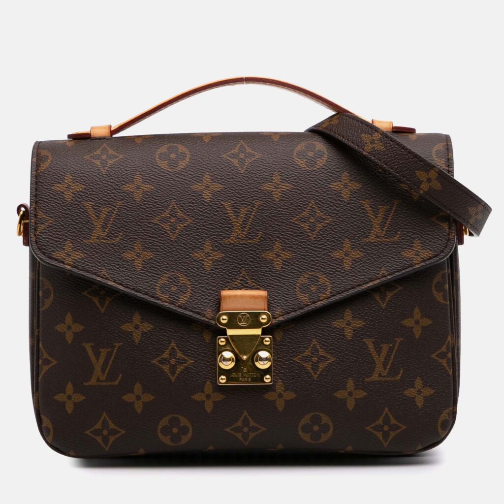 Louis Vuitton Brown Monogram Pochette Metis Louis Vuitton Brown Monogram Pochette Metis