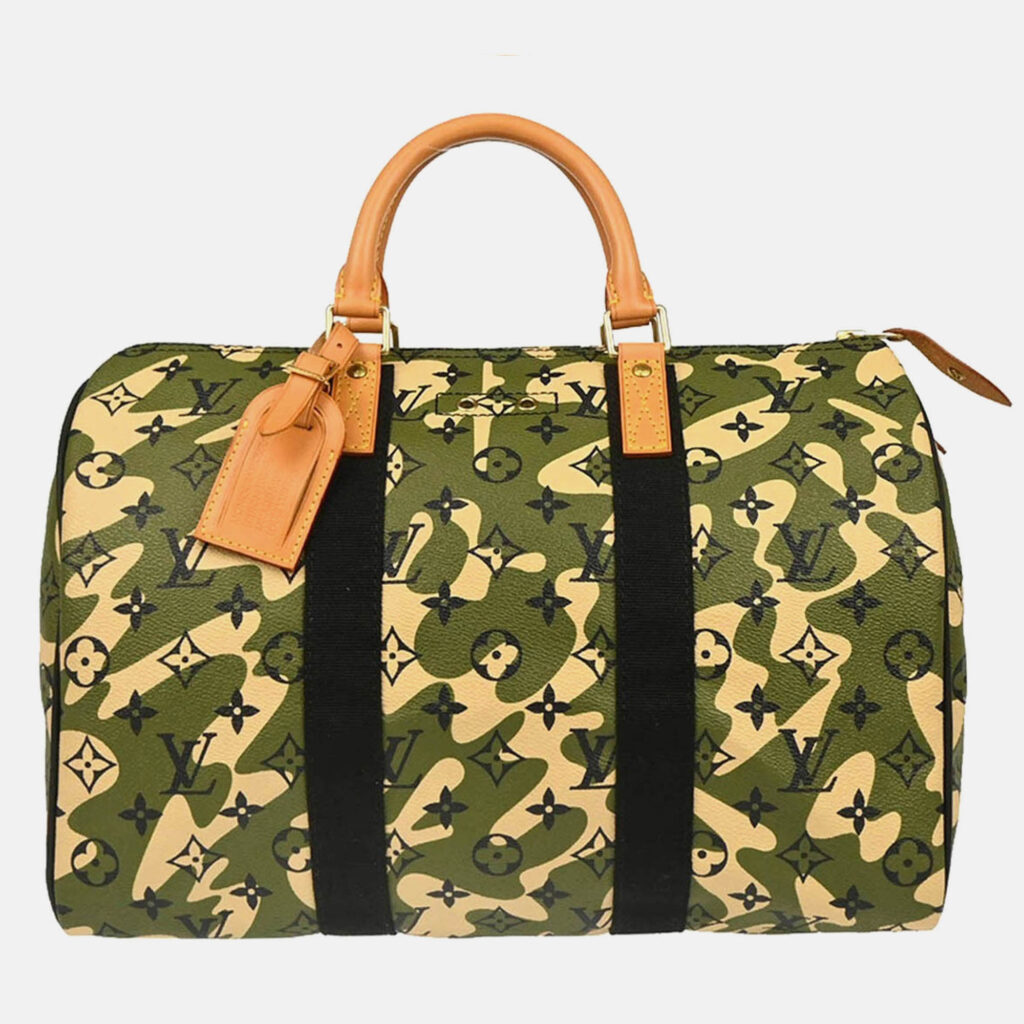Louis Vuitton Green Monogramouflage Speedy 35 Handbag Louis Vuitton Green Monogramouflage Speedy 35 Handbag