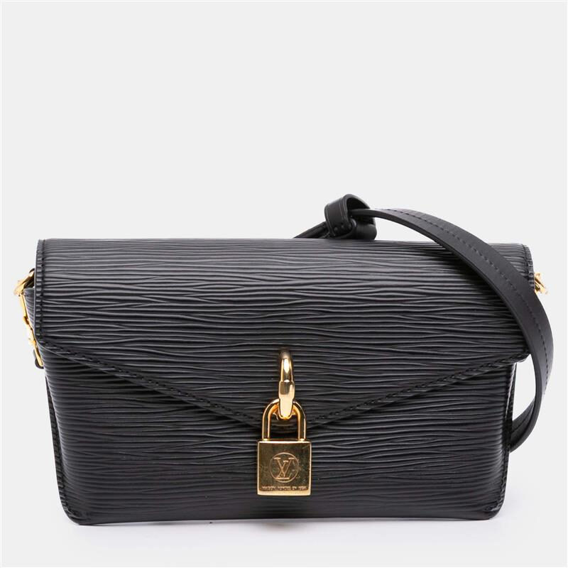 Louis Vuitton Black Epi Padlock On Strap Louis Vuitton Black Epi Padlock On Strap
