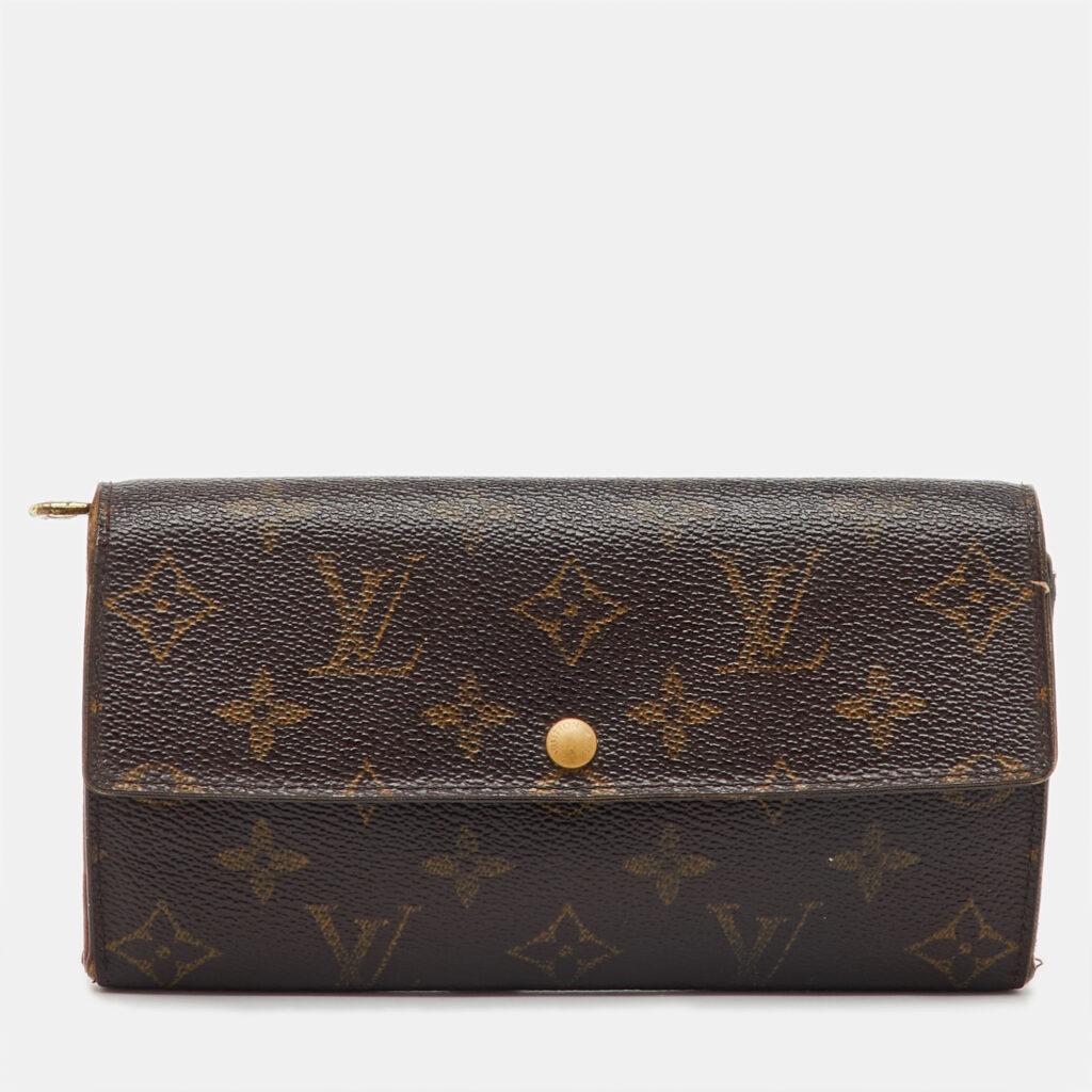 Louis Vuitton Monogram Canvas Sarah Long Wallet Louis Vuitton Monogram Canvas Sarah Long Wallet