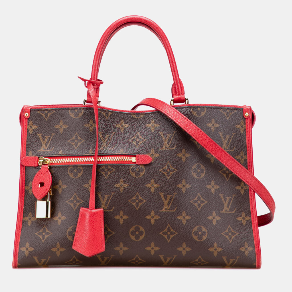 Louis Vuitton Brown Red Monogram Popincourt PM Louis Vuitton Brown Red Monogram Popincourt PM