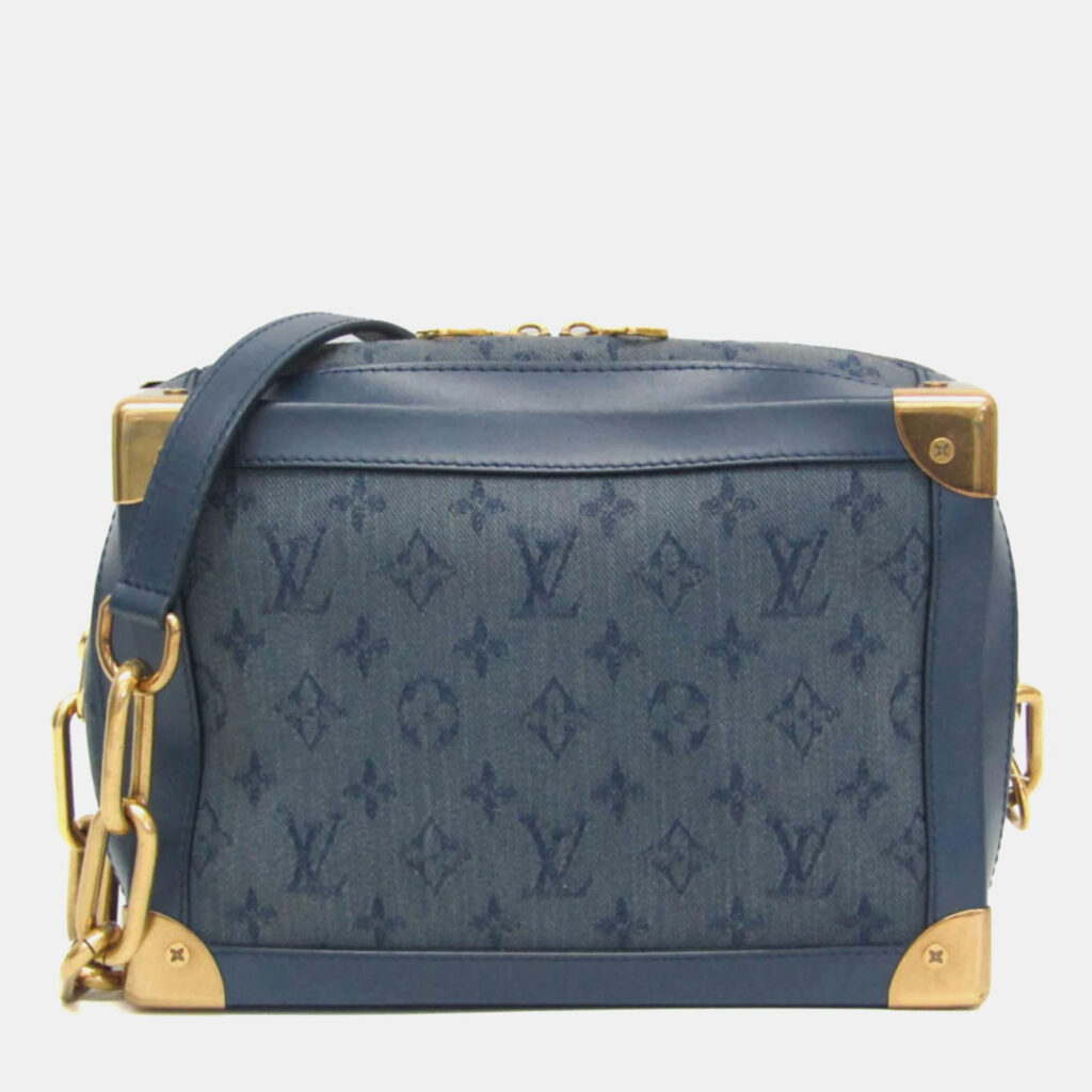 Louis Vuitton Monogram Denim Soft Trunk Shoulder Bag Blue Louis Vuitton Monogram Denim Soft Trunk Shoulder Bag Blue