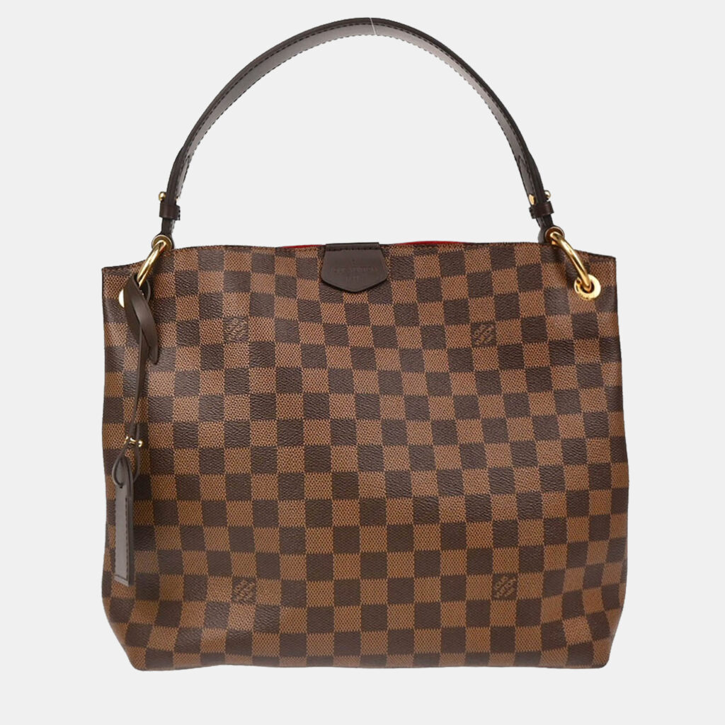 Louis Vuitton Graceful PM Damier Ebene Canvas Handbag