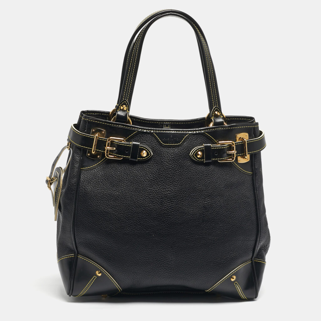 Louis Vuitton Black Suhali Leather Le Majestueux Bag