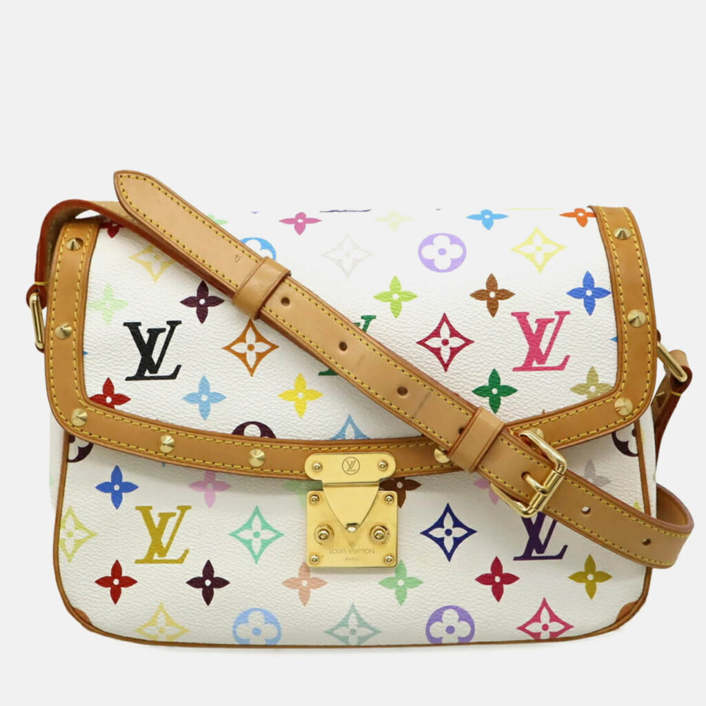 Louis Vuitton Sologne Monogram Multicolor Blanc White Shoulder Bag Louis Vuitton Sologne Monogram Multicolor Blanc White Shoulder Bag