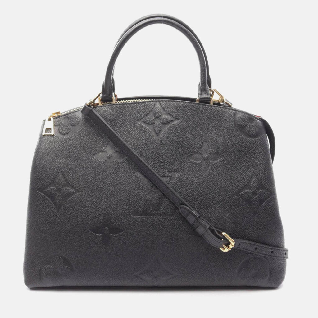 Louis Vuitton Grand Palais MM Black Monogram Empreinte Leather Handbag Louis Vuitton Grand Palais MM Black Monogram Empreinte Leather Handbag