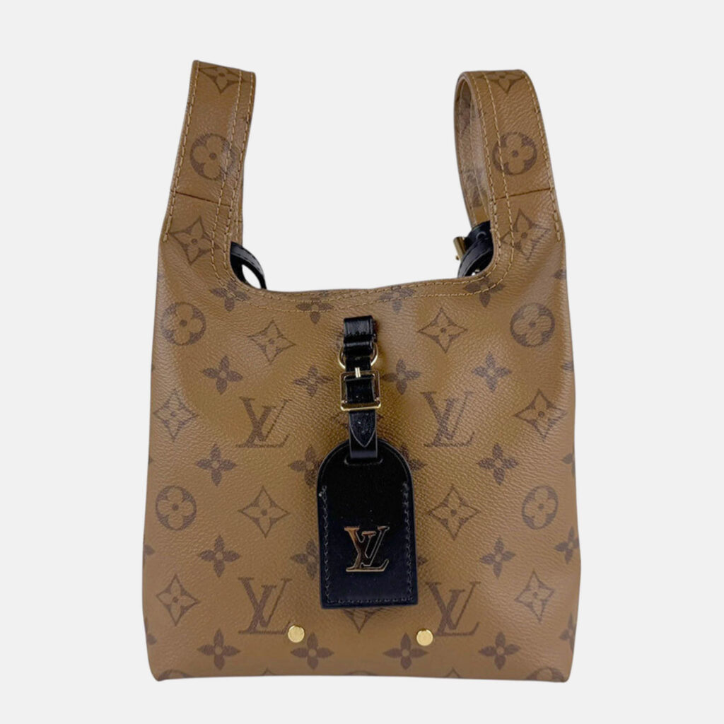 Louis Vuitton Monogram Reverse Atlantis BB Reverse Brown Coated Canvas Shoulder Bag