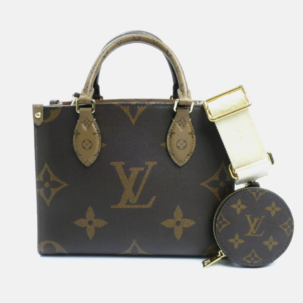 Louis Vuitton On The Go PM Monogram & Reverse Brown Shoulder Bag