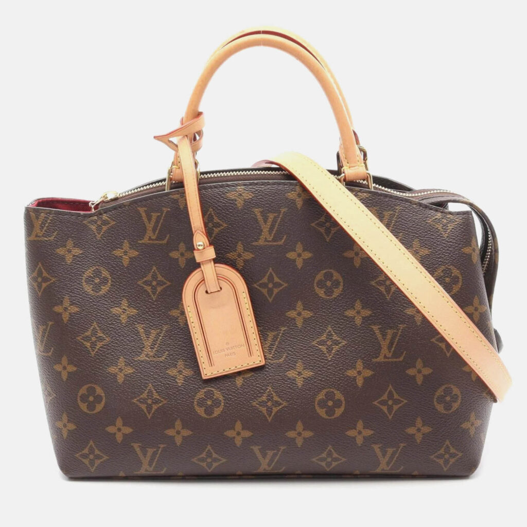 Louis Vuitton Petit Palais PM Monogram Brown Coated Canvas Leather Handbag Louis Vuitton Petit Palais PM Monogram Brown Coated Canvas Leather Handbag