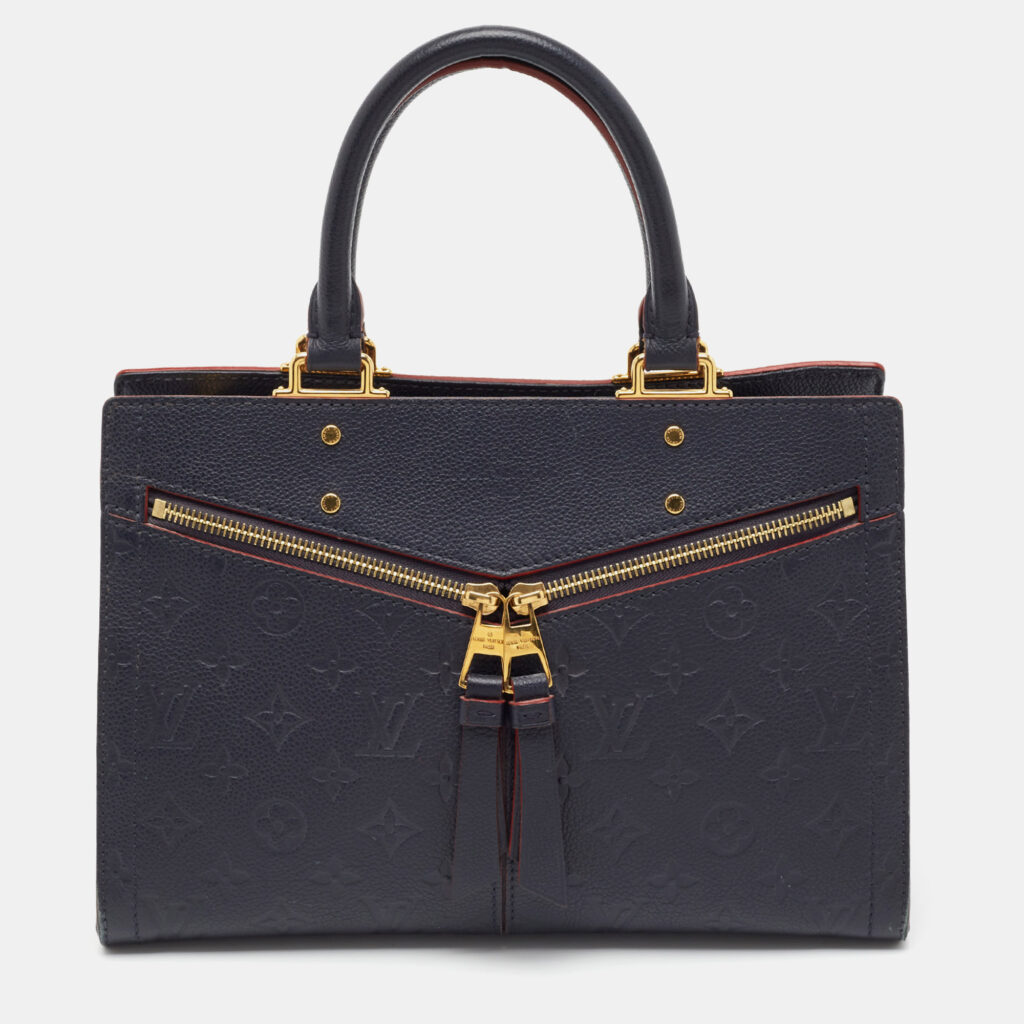 Louis Vuitton Marine Rouge Monogram Empreinte Leather Sully PM Bag