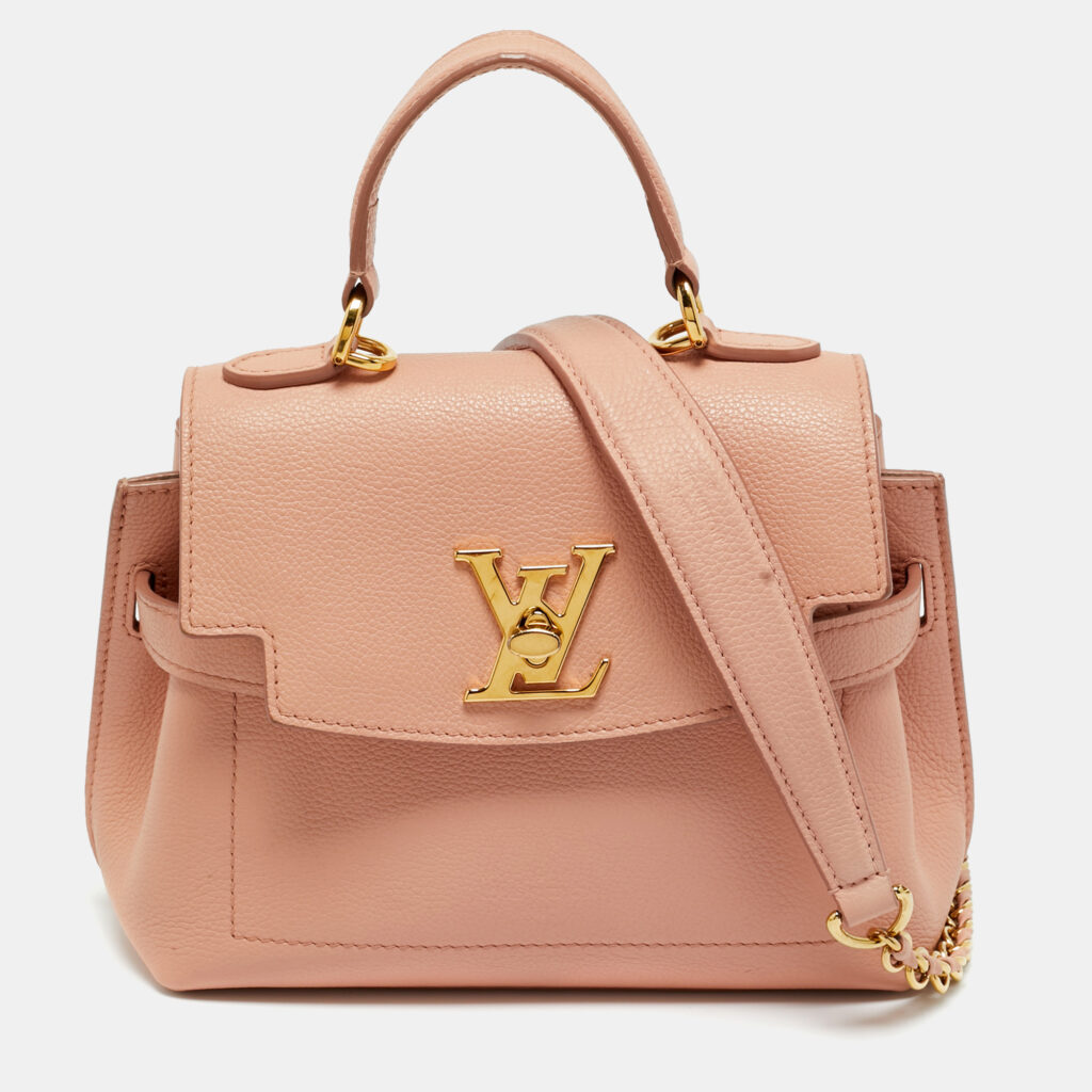 Louis Vuitton Rose Trianon Leather LockMe Ever Mini Bag Louis Vuitton Rose Trianon Leather LockMe Ever Mini Bag