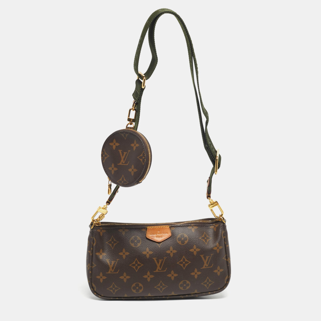 Louis Vuitton Khaki Monogram Canvas Multi Pochette Accessories Bag Louis Vuitton Khaki Monogram Canvas Multi Pochette Accessories Bag