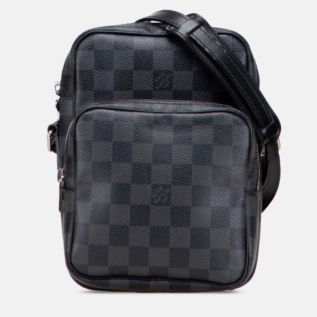 Louis Vuitton Black Damier Graphite Rem Shoulder Bag Louis Vuitton Black Damier Graphite Rem Shoulder Bag