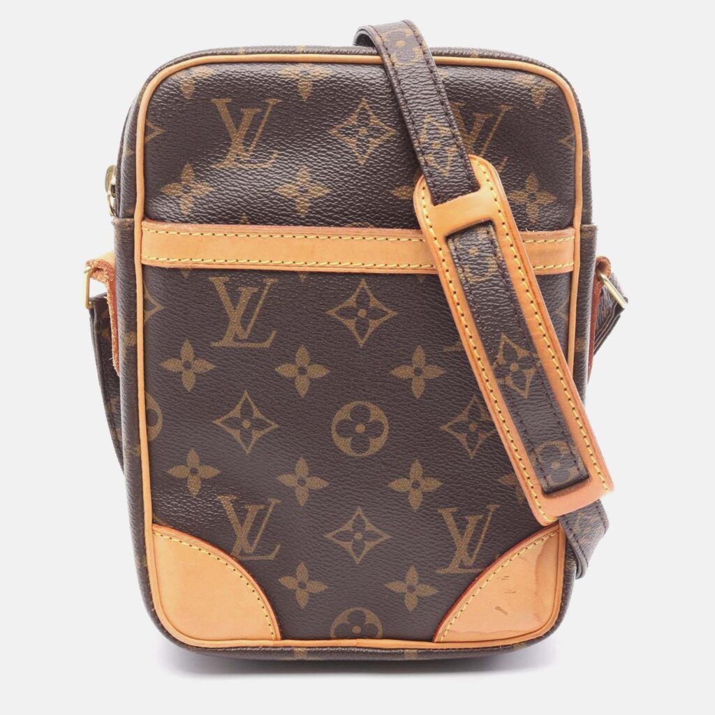 Louis Vuitton Danube Shoulder Crossbody Bag M45266 Monogram Used Women Lv